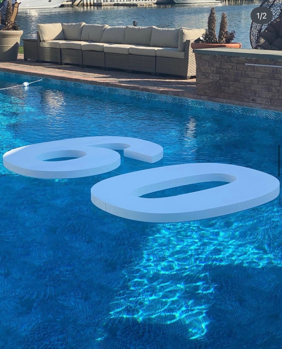 Custom Cart Letters Floating Foam Letters | Pool Letters - Custom Foam Letters